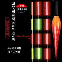 굵은 찌톱 대물 고부력 변색 스마트 전자찌 민물찌, JM22(부력3.5g)+배터리1개