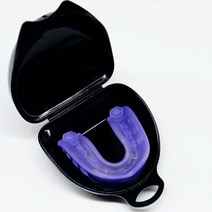 복싱타임벨 pc EVA 치아 보호자 복싱 마우스 가드 중괄호 스포츠 농구 치열 교정 어플 라 이언 스 트레이너 입 트레이 상자, 08 purple-black box