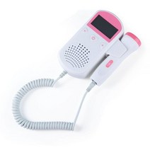 방사능 방사선 측정 검출기 아기 모니터 태아 도플러 초음파 감지기 임신 휴대용 2.5MHz 음파 탐지기, Rose Red