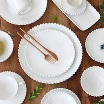 코스타노바 화이트펄 6인 그릇세트 D-25PCS