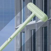 화장실 천장 유리 거울 창문 방충망 청소 솔 그린, 단품