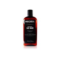 Brickell 남성 클래리파잉 젤 페이스 워시 리치 포밍 데일리 페이셜 클렌저 제라늄 알로에 함유 8 향료, 8온스(1팩)