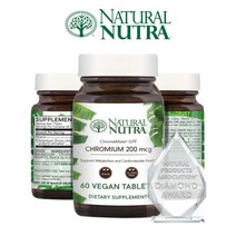 네츄럴뉴트라 gtf 크롬 크로뮴 Chromium Polynicotinate 비타민b3 니아신 함유 60 베지타블렛