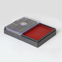 매표 특수 미닫이형 자주색 도장 사각 인주 102 x 138 x 26mm NO.100 사무 용품 데스크, 단품