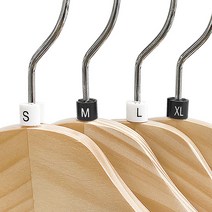 의류 매장용품 옷걸이 사이즈링 (100개입), (블랙-XS)