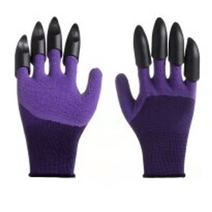 원예장갑 가시보호장갑 농사장갑 팔목보호장갑 발톱이 장갑 방수 장갑 야외 정원사 가시 용, 두 발톱 보라색, l
