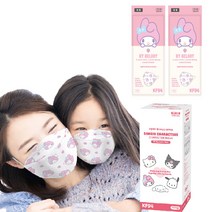 KF94 마이멜로디 캐릭터 대형 끈길이조절 성인 황사 마스크 30매, KF94 마이멜로디 대형 황사마스크 30매