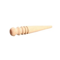 Wood Leather Solid Round Burnishing Edge for Polished Craft Working Tool Kit, [01] Wood, 01 Wood, 01 Wood