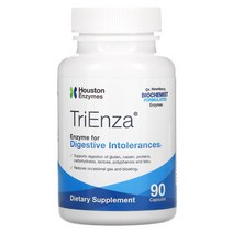 휴스톤 엔자임 TriEnza 소화 장애를 위한 효소 캡슐 90정 속이더부룩 위장점막 역류성 고약사 소화효소, 90 개
