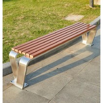 포토존벤치 스틸 옥외용 카페 테라스 공원 정원 벤치, 200x40x45cm아크