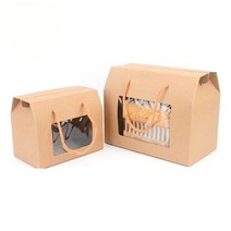 크라프트 투명창포장박스 손잡이박스 끈상자 10개 답례떡 옷 머핀 답례떡케이스, 상품선택, 중