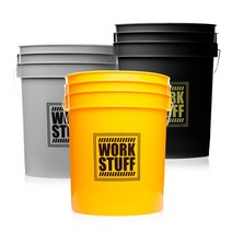 워크스터프 디테일링 세차버킷 20L, 그레이(WHEEL)