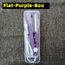 물결펌고데기 아이롱기 뽕 얇은 청담 스타일 뿌리펌 브러쉬 새로운 컬링 아이언 고데기, 보라색 상자, 영국