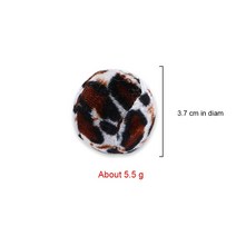 인터랙 고양이 표범 프린트 천 장난감 공 놀이 훈련즐거움37cm 공애완 동물 용품, 01 1pc random color