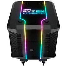 쿨러 마스터 AMD 래디스 리퍼 스레드리퍼 TR4 고성능 CPU 에어쿨러 주소 지정 가능한 RGB 스레드리퍼 로고 디스플레이 7개의, 단일옵션
