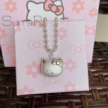 HELLO KITTY S925 은목걸이 실버 순은 펜던트 여자목걸이