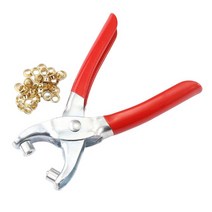 아일렛펀치 벨트구멍뚫기 3공 6공 타공기 휴대용 인체 공학적 DIY 재단사 상점 버튼 구멍 판지 펀칭 클램프 액세서리를 대체하는 그로멧 펜치, [01] Shown as Picture