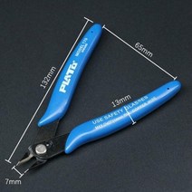 170 전자 전단 블루 전기 대각선 펜치 난방 와이어 커터 사이드 커팅 펜치 와이어 커터 도구 1 개, Blue
