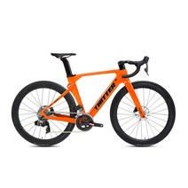 트위터 무선 전자 전송 유압 디스크 브레이크 속보 바람 경주 전체 탄소 도로 자전거, 50cm(175-185cm), 립 스테이지 axs-24s, 주황색