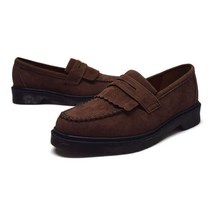 남성정장구두패션로퍼캐주얼슈즈 브라운 기모로퍼 방한슬립온 슈즈 로퍼 구두 정장 캐주얼 남성단화구두 국내산 패션 남성