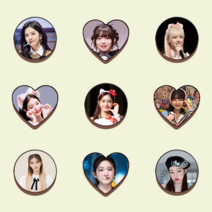 장원영 이서 안유진 핸드폰 그립톡 스마트톡 아이돌 연예인 IVE 주문제작 휴대폰 거치대, 모양 (원, 1개