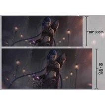 ps 롤장패드 리그오브레전드굿즈 마우스패드 LOL, 옥검 타이렁의 전설 900x400mm 3mm