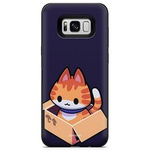 갤럭시 S8 케이스 데이투데이 박스 냥이 마그네틱 카드 범퍼 SM-G950 N