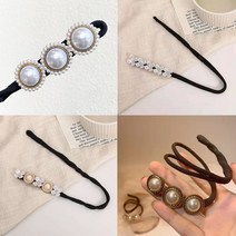 당고머리 밴드 와이어 똥머리 올림머리 만두머리 고정, 벚꽃진주