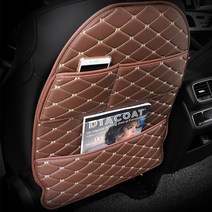 다이아코트 다이아몬드 퀼팅 킥커버 시트후면보호, 블랙 블랙스티치