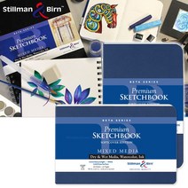 스틸만앤번 베타 270g A5 중목 소프트커버/믹스미디어 스케치패드, SB-301580P 인물
