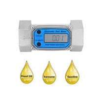 1.5″ Digital Turbine Flow Meter Mini Gas Oil Fuel Flowmeter Pump Flow Meter Diesel Fuel Diesel Keros, 1