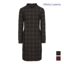 올리비아로렌 플리츠장식 체크 원피스_VOCOAUF8411 400307