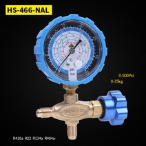 순수 구리 냉매 압력계 R134a/R410/R32/R22/R407C 공조 및 불소 테이블 저/고압