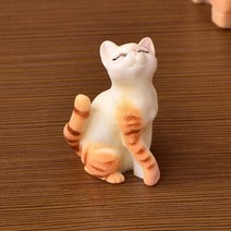 책장 서재 책상 인테리어 장식 소품 만화 고양이 테이블 의자 책 마이크로 풍경 인형 데스크탑 크리스마스, 3.4x2.5cm