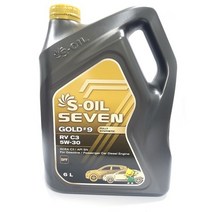 S-OIL 세븐골드 RV C3 5W30 6L, 6000ml, 1개