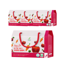 비카인 Pepe-RA 유기농 ABC + 사과초모 클렌저, 4박스(120포)