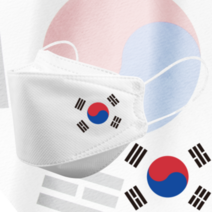 인쇄마스크 대한민국 태극기 마스크 25매 모델명 dk_59 KF94 커스텀 3D입체형