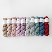 슬로우모먼츠 메리노 칩스 - 양 많은 고급 메리노울 100% 믹스실 대바늘뜨개실, 연그레이믹스