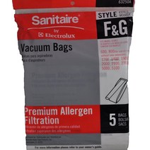 Sanitaire Style F & G 프리미엄 알레르기 여과기 진공 백 팩당 5개입