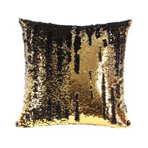 포인트 스팽글 반짝이 쿠션 소파 거실 쿠션커버 장식용 예쁜 인테리어 쿠션 cushion, 골드블랙
