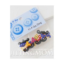 퀼팅맘 Dress it up 드레스잇업 수입 플라스틱 캐릭터 단추세트 단추, 1팩, its a guy thing