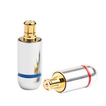 A2DC 플러그 커넥터 스피커 터미널 이어폰 핀 오디오 어댑터 ATH-CKS1100 LS400 E40 E50 E70 와이어, 02 Silver_03 10 Pairs