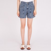 버커루 여성 여름 4부 데님 반바지 팬츠 B212DP932P
