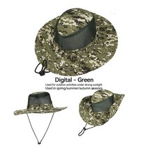 정글모 정글모자 등산모자 여름 위장 보니 모자 전술 군사 파나마 버킷 야외 등산 사냥 카모 캡 메쉬 썬, [06] A6