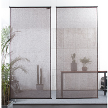 원룸 거실 공간분리 페브릭 블라인드 파티션 칸막이 가벽 만들기, 130X200cm 높이 + 아이보리