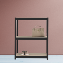 선반장 시스템 철제수납장 3단 1100 x 300 x 900, 화이트