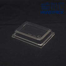 1호 DRP-13 샌드위치 13호 배달 도시락 샌드위치용기 뚜껑 DRP-1 사각뚜껑 투명 포장 100개