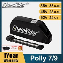 접이식 전동자전거 전기자전거 배달 렌탈 키트 폴딩 원래 48V36V52V Ebike 배터리 48v 20ah Polly DP9 40A BMS 18650 셀 500W 750W 1000, Samsung 48V24.5AH 9