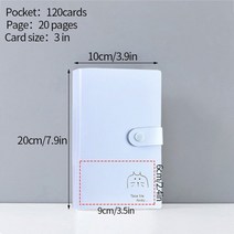 인생네컷앨범 초음파앨범 성장앨범 본식사진 웨딩포토북 64/80 포켓 사진 앨범 3 인치 투명 포토 카드 홀더 인스탁스 미니 스토리지 책 명함 수집, [03] S6 120 Cards