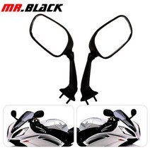 YAMAHA YZF-R6 YZFR6 YZF R6 2008 2009 2010 2011 2012 2013 2014 바이크 오토바이 사이드 미러 후면보기, [02] Collapsible, 1개